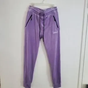 ECHT Pants Jumpsuits Echt Velour Joggers High Rise In Lilac Like New Size Medium Secure Pockets Poshmark